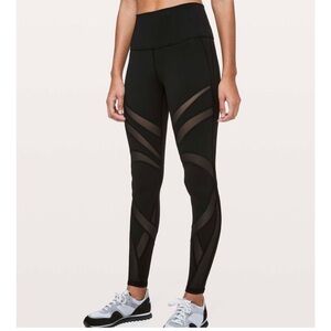 Lululemon Wunder Under High Rise Legging Mesh